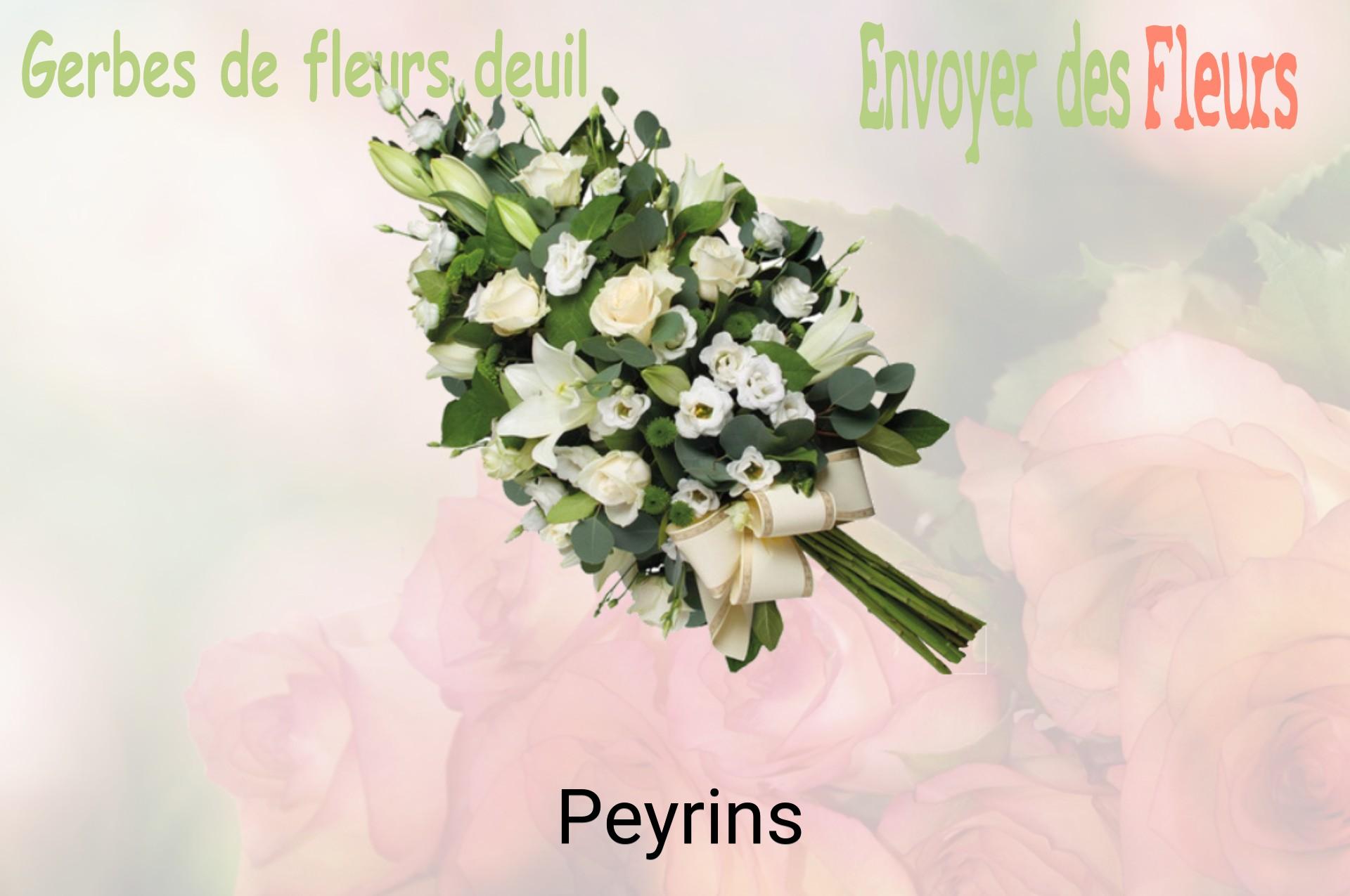 Gerbe de fleurs de deuil livrée à Peyrins